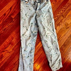 Wild Fable Light Blue Floral Jeans